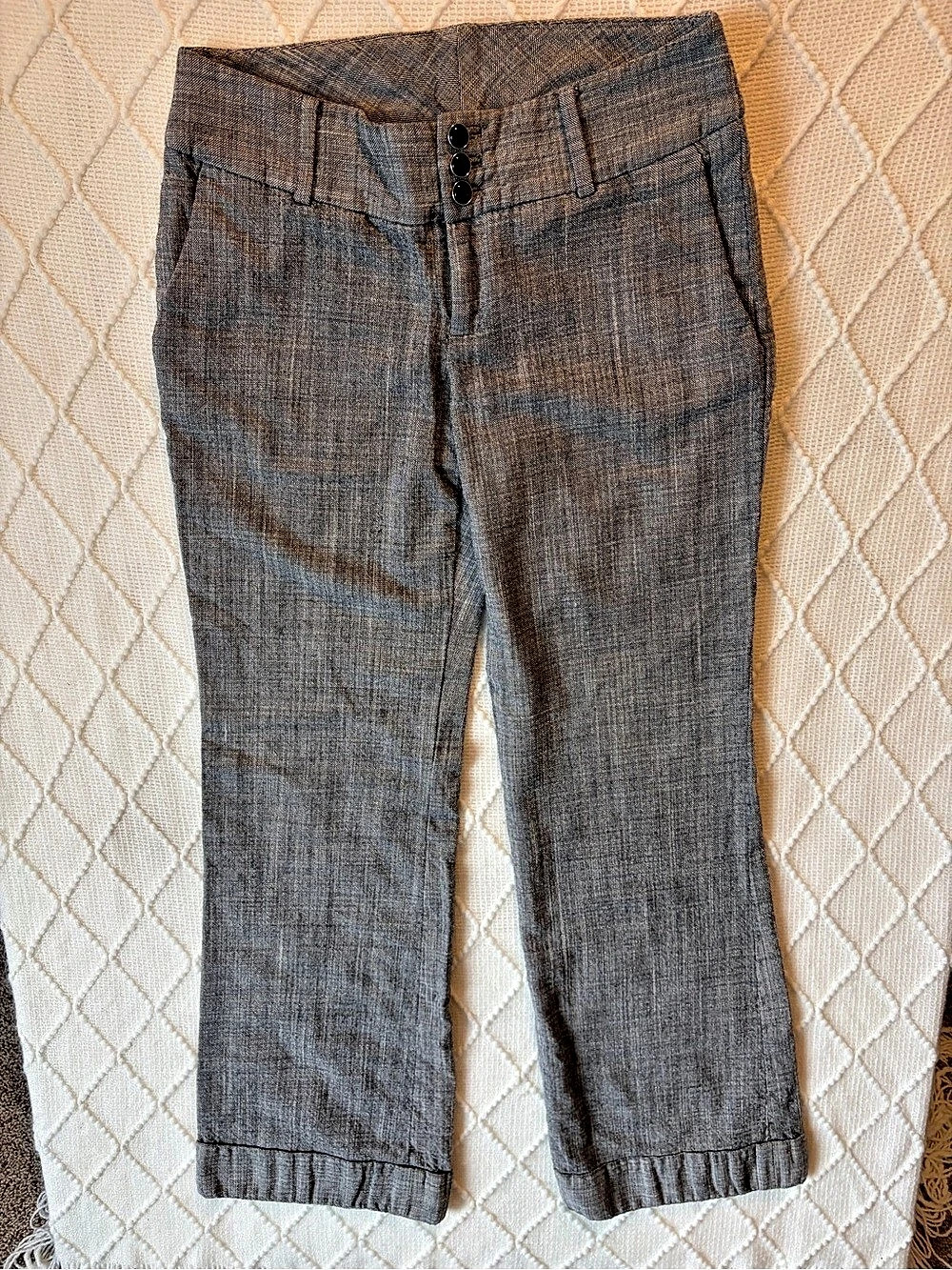 Banana Republic Martin Fit Stretch Trouser Straight Leg Gray Pants Size 4